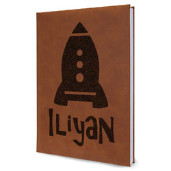 Space Explorer Leather Sketchbook - Large - Double Sided (Personalized)