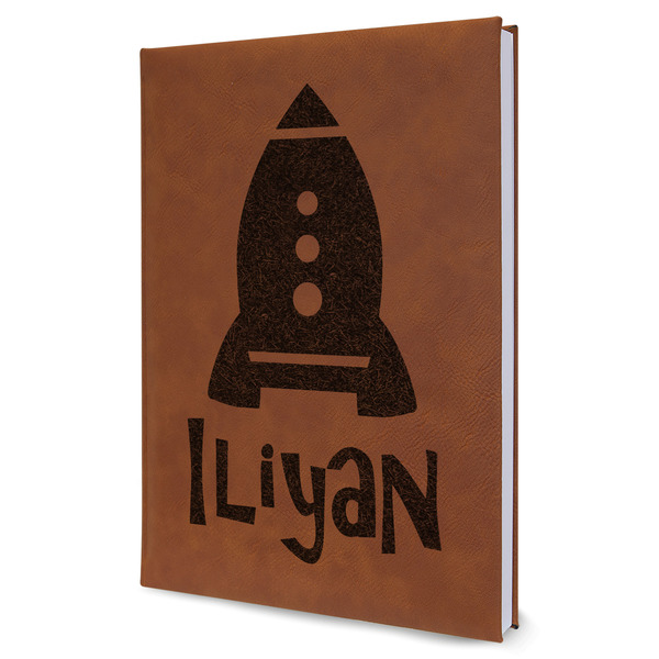 Custom Space Explorer Leather Sketchbook - Large - Double Sided (Personalized)