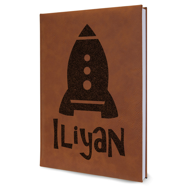 Custom Space Explorer Leather Sketchbook - Large - Single Sided (Personalized)