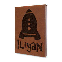 Space Explorer Leather Sketchbook - Small - Double Sided (Personalized)