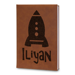 Space Explorer Leatherette Journal - Large - Double Sided (Personalized)