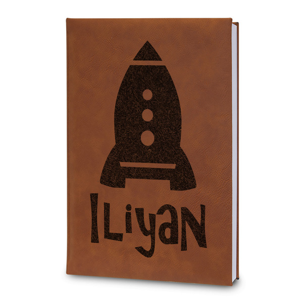 Custom Space Explorer Leatherette Journal - Large - Double Sided (Personalized)
