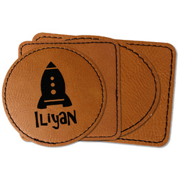 Space Explorer Faux Leather Iron On Patch (Personalized)