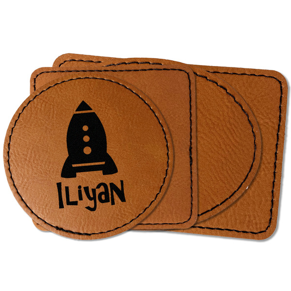 Custom Space Explorer Faux Leather Iron On Patch (Personalized)
