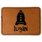 Space Explorer Faux Leather Iron On Patch - Rectangle (Personalized)