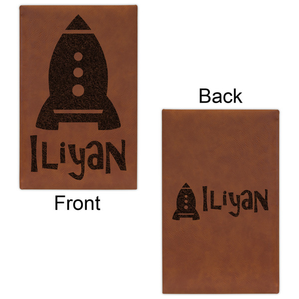 Space Explorer Leatherette Sketchbooks - Small - Double Sided - Front & Back View