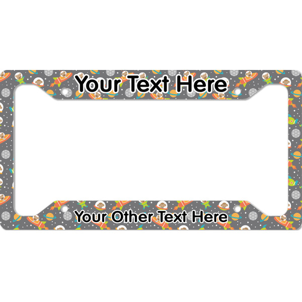 Custom Space Explorer License Plate Frame (Personalized)