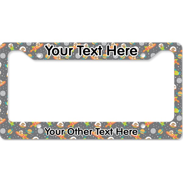 Custom Space Explorer License Plate Frame - Style B (Personalized)
