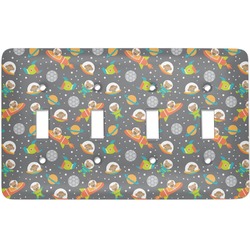 Space Explorer Light Switch Cover (4 Toggle Plate)