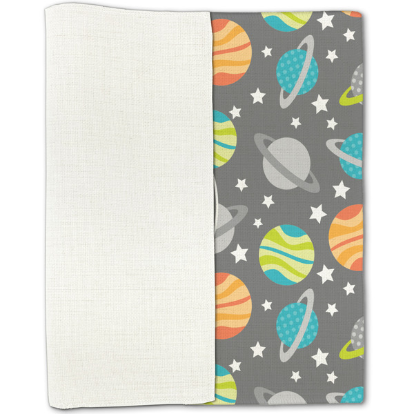 Space Explorer Linen Placemat - Folded Half