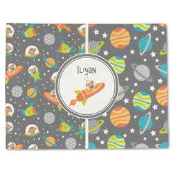 Space Explorer Single-Sided Linen Placemat - Single w/ Name or Text
