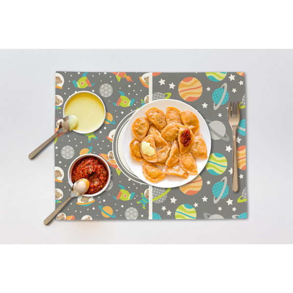 Space Explorer Linen Placemat - Lifestyle (single)