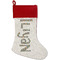 Space Explorer Linen Stockings w/ Red Cuff - Front