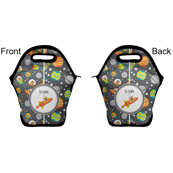 Space Explorer Lunch Bag - Front and Back