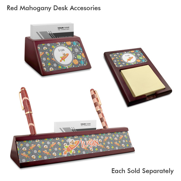 Space Explorer Mahogany Desk Accessories