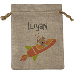 Space Explorer Burlap Gift Bag (Personalized)