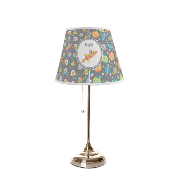 Space Explorer Poly Film Empire Lampshade - On Stand