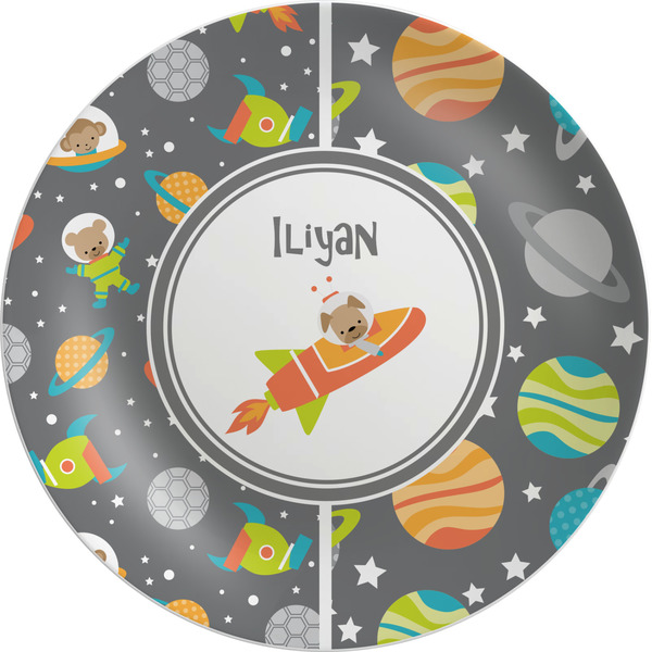 Custom Space Explorer Melamine Salad Plate - 8" (Personalized)