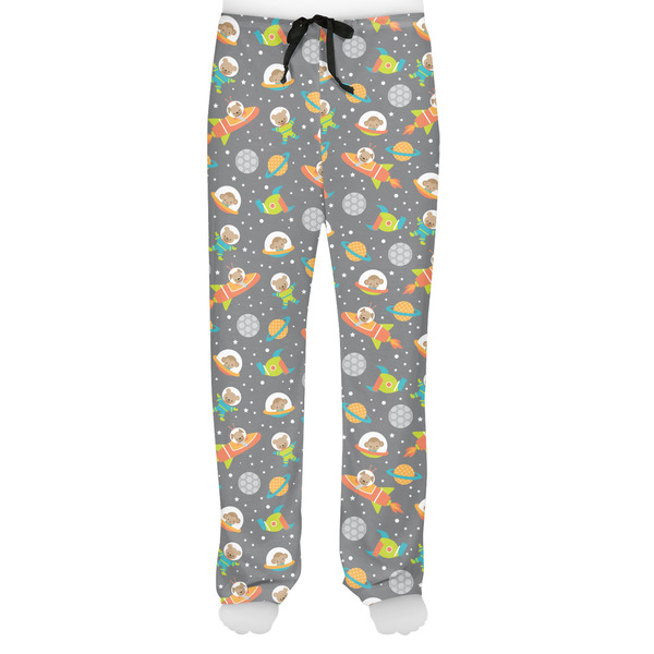 Space Explorer Men's Pjs Front - on model