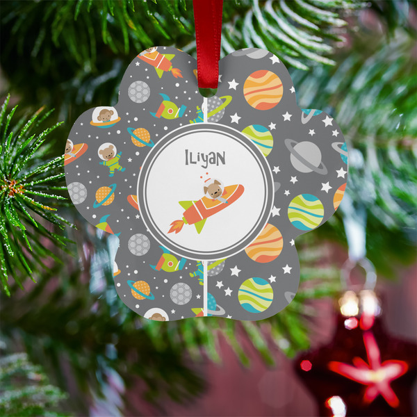 Space Explorer Metal Paw Ornament - Lifestyle