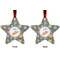 Space Explorer Metal Star Ornament - Front and Back