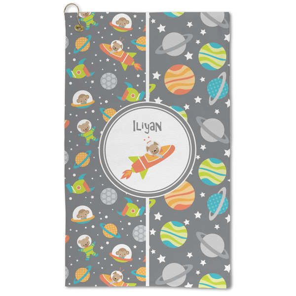 Custom Space Explorer Microfiber Golf Towel - Large (Personalized)