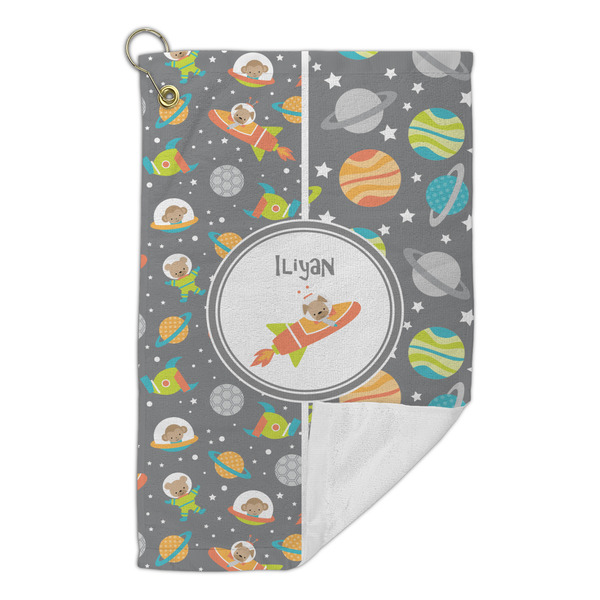 Space Explorer Microfiber Golf Towels Small - FRONT FOLDED