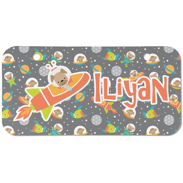 Space Explorer Mini Bicycle License Plate - Two Holes