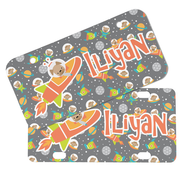 Space Explorer Mini License Plates - MAIN (4 and 2 Holes)