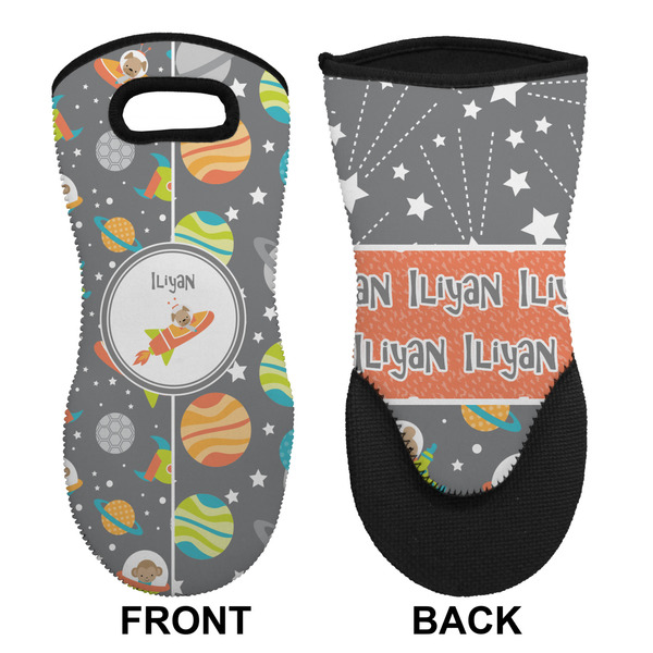 Space Explorer Neoprene Oven Mitt (Front & Back)