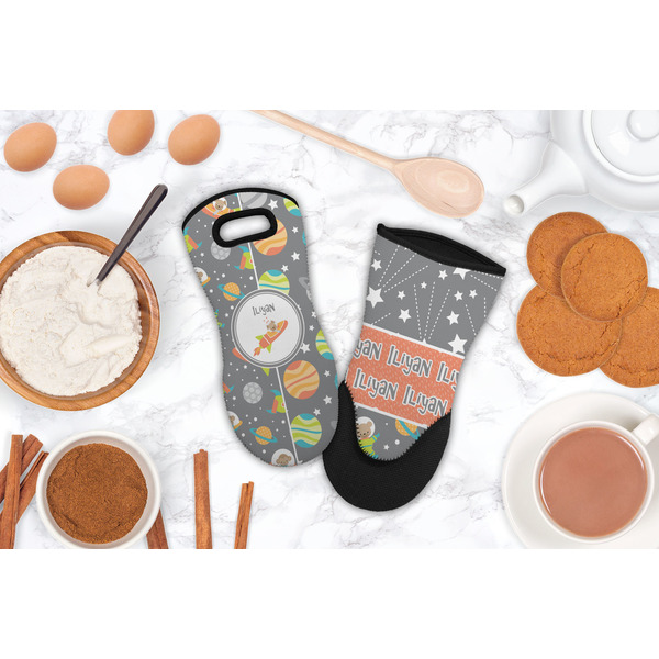 Space Explorer Neoprene Oven Mitt - Lifestyle Image