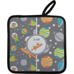 Space Explorer Pot Holder w/ Name or Text