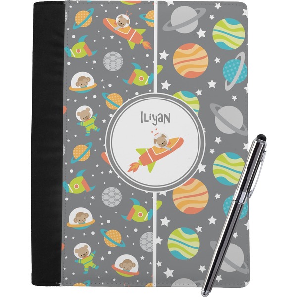 Custom Space Explorer Notebook Padfolio - Large w/ Name or Text