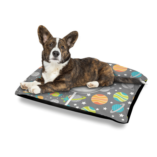 Space Explorer Outdoor Dog Beds - Medium - IN CONTEXT