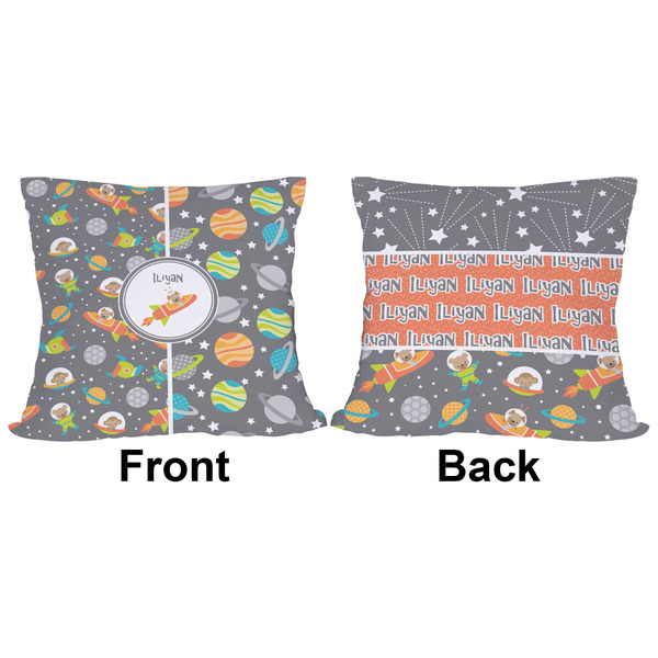 Space Explorer Outdoor Pillow - 16x16