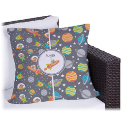 Space Explorer Outdoor Pillow (Personalized)