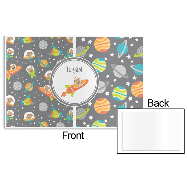 Space Explorer Disposable Paper Placemat - Front & Back