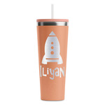 Space Explorer RTIC Everyday Tumbler with Straw - 28oz - Peach - Single-Sided (Personalized)