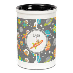 Space Explorer Ceramic Pencil Holders - Black