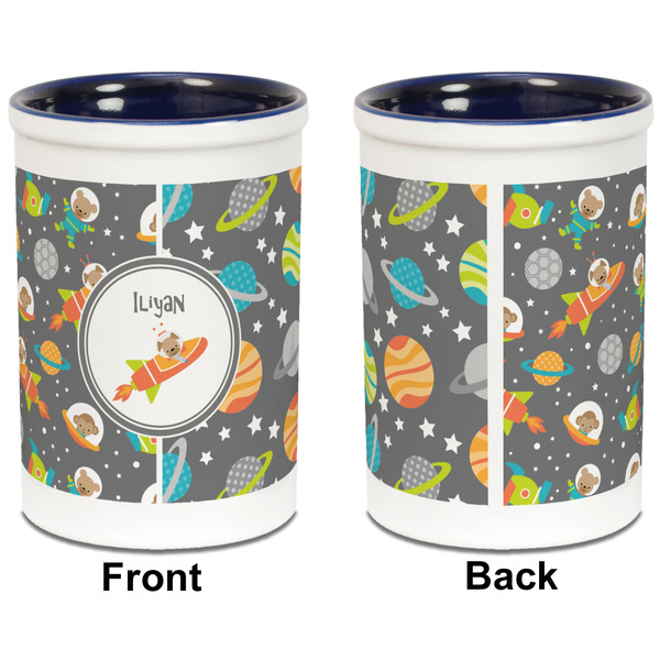 Space Explorer Pencil Holder - Blue - approval