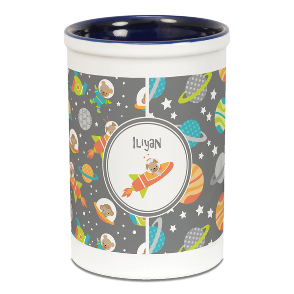 Space Explorer Pencil Holder - Blue