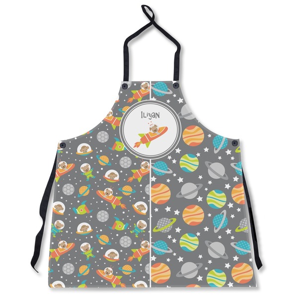 Custom Space Explorer Apron Without Pockets w/ Name or Text