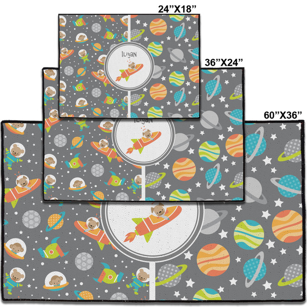 Space Explorer Personalized Door Mat - Group Parent IMF