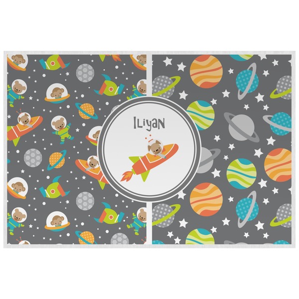 Custom Space Explorer Laminated Placemat w/ Name or Text