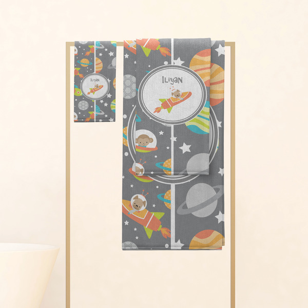 Space Explorer Personalized Towel Set
