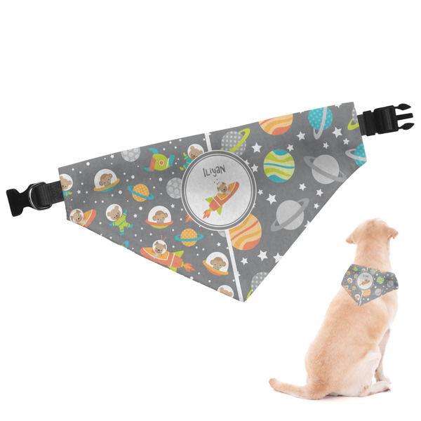 Custom Space Explorer Dog Bandana - XLarge (Personalized)
