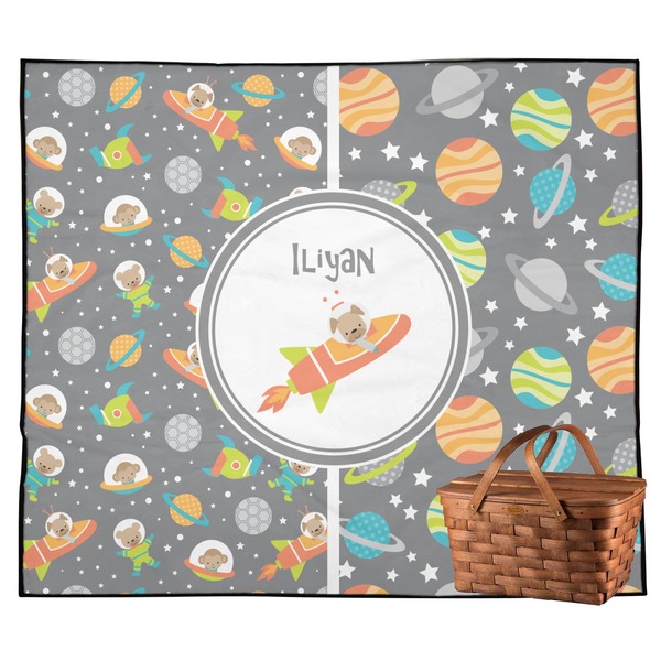 Custom Space Explorer Outdoor Picnic Blanket (Personalized)