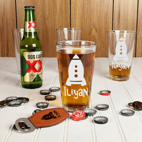 Space Explorer Pint Glasses - In Context