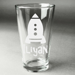 Space Explorer Pint Glass - Engraved (Personalized)