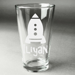 Space Explorer Pint Glass - Engraved (Personalized)